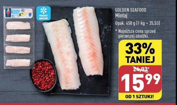 Polędwica z mintaja Golden seafood promocja w Aldi