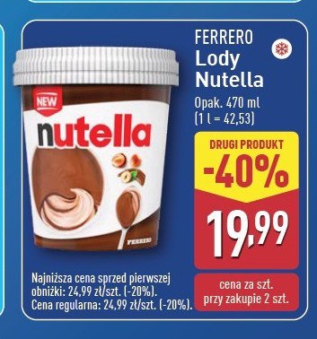 Lód Nutella promocja
