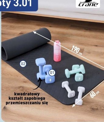 Zestaw hantli CRANE Zestaw hantli promocja w Aldi