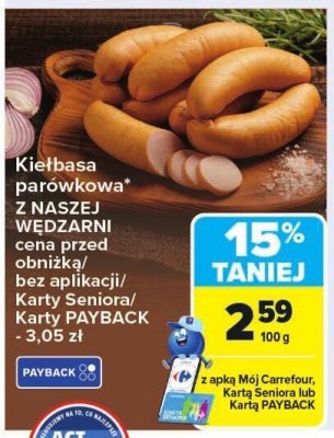 Kiełbasa promocja w Carrefour Market