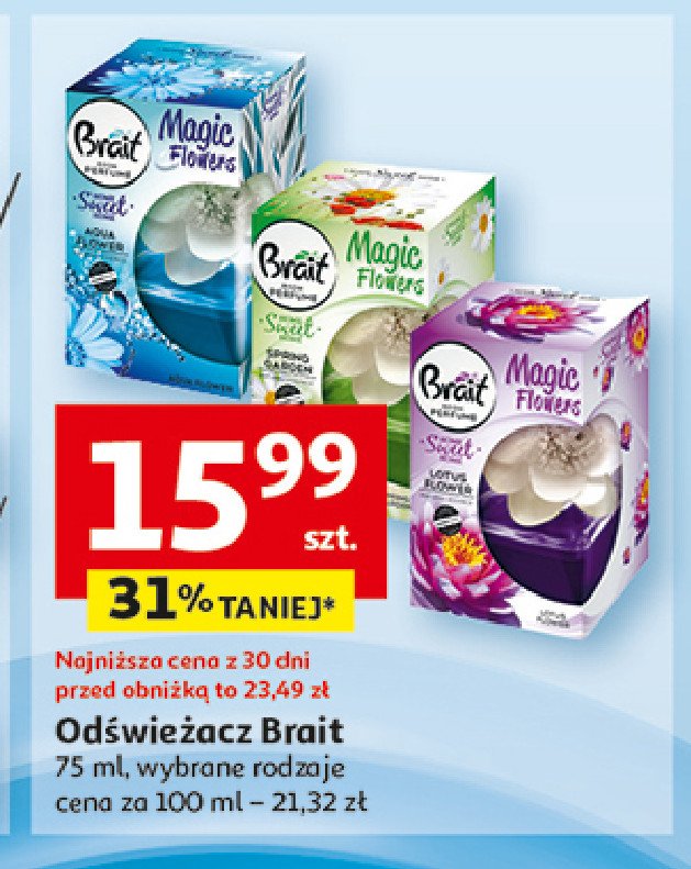 Odświeżacz z kwiatem aqua flower Brait magic flowers promocja