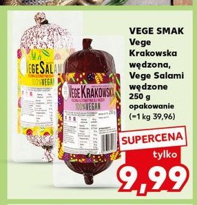 Vege salami wędzone Vege smak promocja