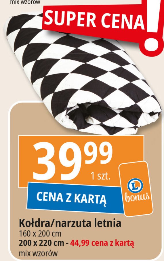 Narzuta letnia 200 x 220 cm promocja