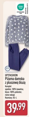 Piżama damska z pluszową bluzą UP2FASHION promocja w Aldi