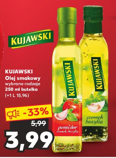 Olej czosnek bazylia Kujawski kruszwica promocja