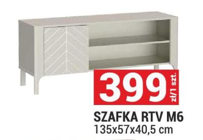 Szafka RTV M6 135x57x40,5 cm promocja w Merkury Market