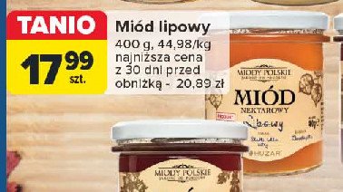 Miód lipowy Miody polskie promocja