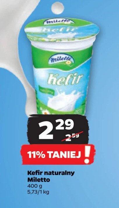 Jogurt naturalny Miletto promocja w Netto