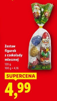 Zestaw figurek z czekolady mlecznej promocja w Lidl