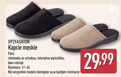 Kapcie męskie  promocja w Aldi