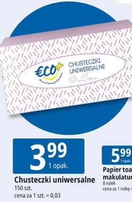 Chusteczki uniwersalne Eco+ promocja w Leclerc