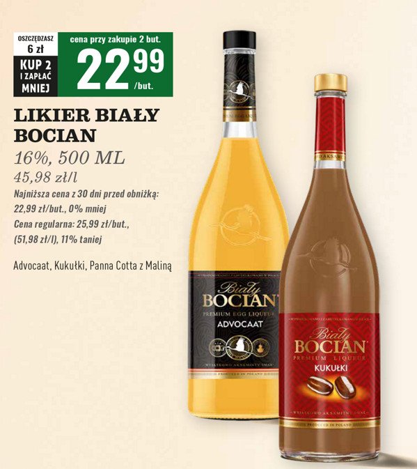 Likier Biały bocian kukułki promocja