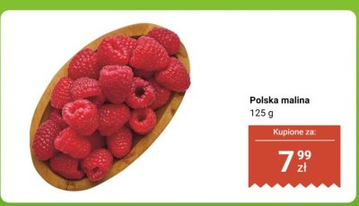 Polska malina 125 g promocja w Biedronka