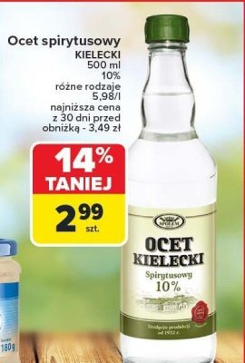 Ocet spirytusowy Kielecki 500 ml promocja w Carrefour