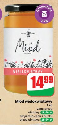 Miód wielokwiatowy 1 kg promocja w Dino