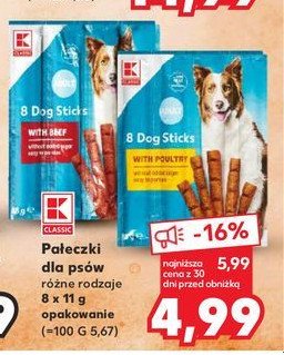 Pa艂eczki dla ps贸w wo艂owina K-classic promocja