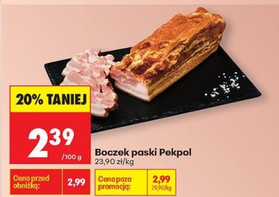 Boczek paski  promocja w Biedronka