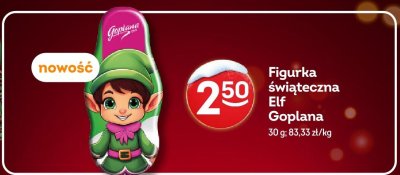 Figurka świąteczna Elf Goplana promocja w Żabka