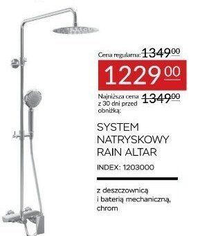 System natryskowy RAIN ALTAR promocja w Abra Meble