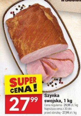 Szynka swojska, 1 kg promocja w Twój Market