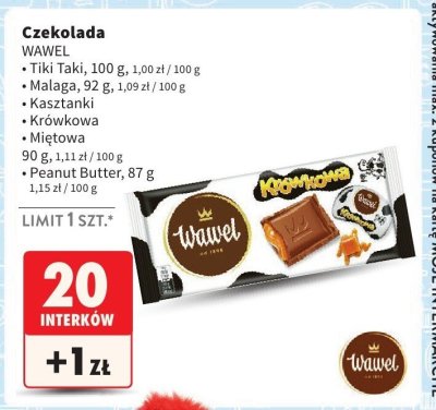 Czekolada Wawel Kasztanki promocja w Intermarche