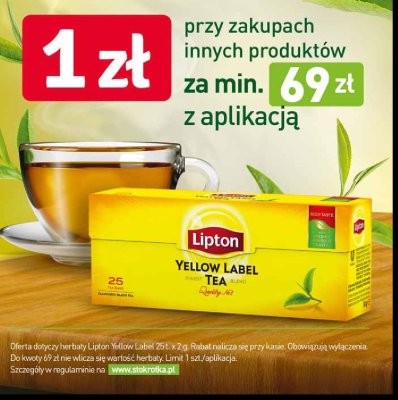 Herbata Lipton yellow label tea promocja