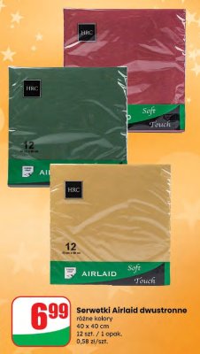 Serwetki Airlaid dwustronne promocja w Dino