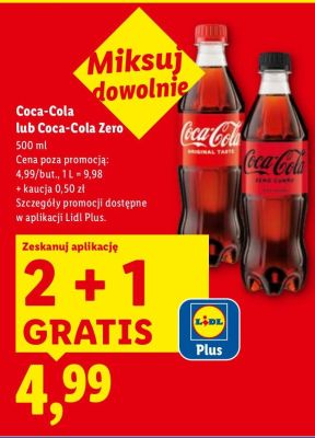 Napój gazowany Zero 0,5 l promocja w Lidl