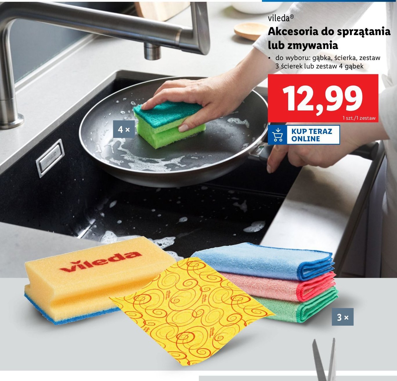 Gąbka Vileda promocja w Lidl