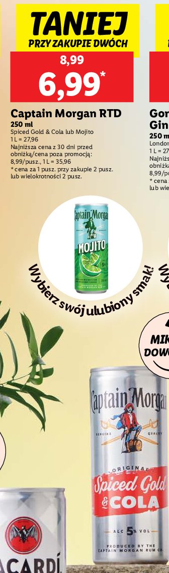 Drink Captain morgan mojito promocja w Lidl