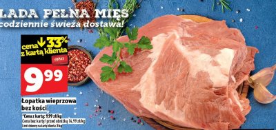 Łopatka wieprzowa bez kości promocja w TOPAZ