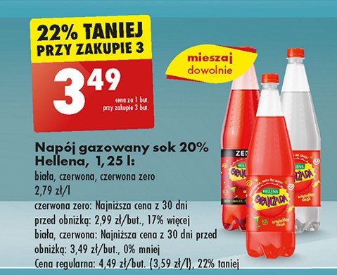 Oranżada biała Hellena oranżada promocja