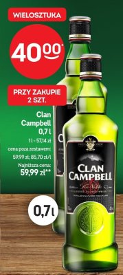 Whisky Clan Campbell 0,7l promocja w Żabka
