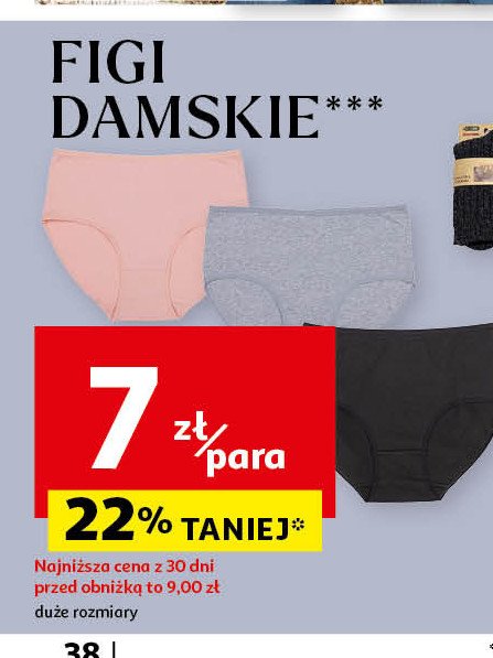 Figi damskie Auchan inextenso promocja