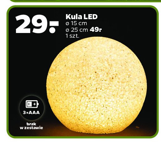 Kula led śr. 15 cm promocja