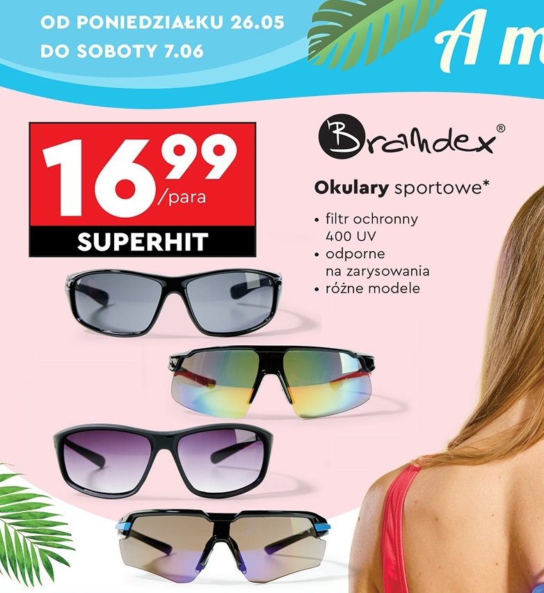Okulary sport Brandex promocja w Biedronka
