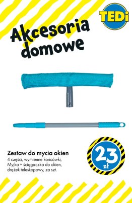 Zestaw do mycia okien 4 części promocja w Tedi