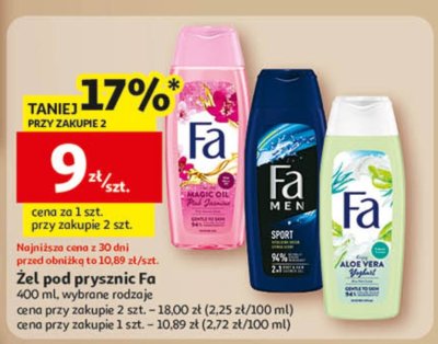 Żel pod prysznic Fa promocja w Auchan