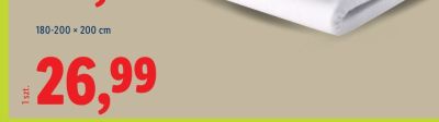 Prześcieradło dżersejowe z bawełną z gumką 180-200x200cm promocja w Lidl