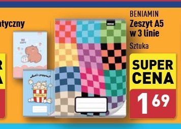 Zeszyt a5/16 k 3 linie Beniamin Beniamin mn promocja