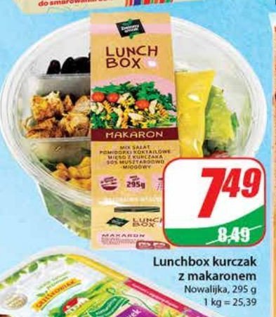 Lunchbox makaron i kurczak Zielony smak promocje