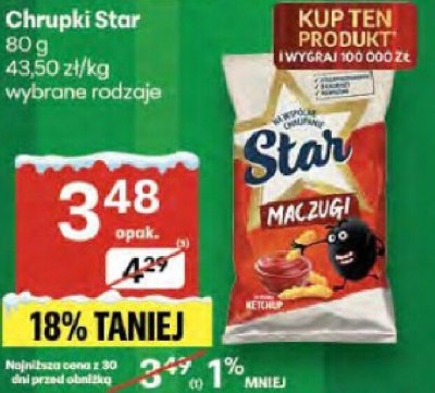 Chrupki Star promocja w Delikatesy Centrum
