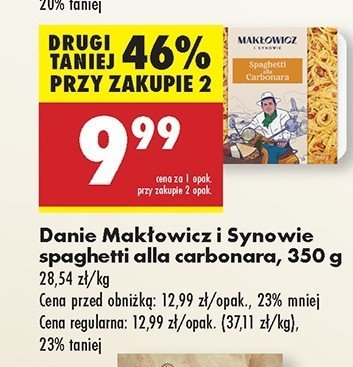 Spaghetti carbonara Makłowicz i synowie promocja