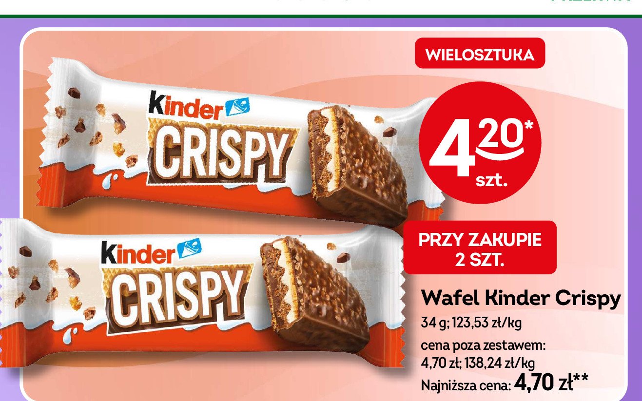 Baton Kinder crispy promocja