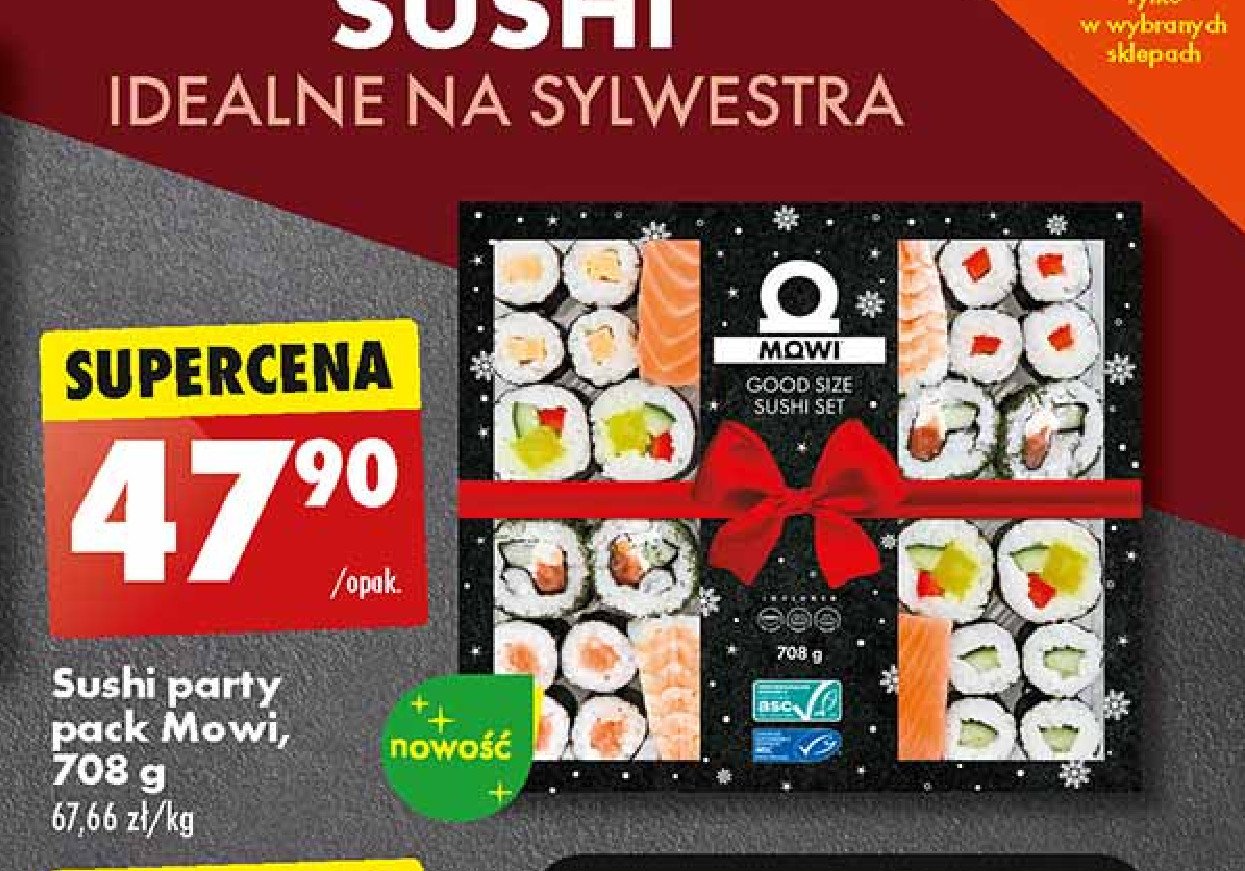 Sushi party pack Mowi promocja