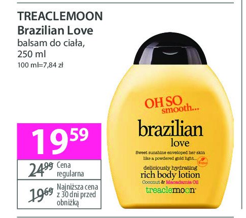 Balsam do ciała Treaclemoon brazilian love promocja