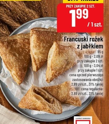 Francuski rożek z jabłkiem promocja w POLOmarket