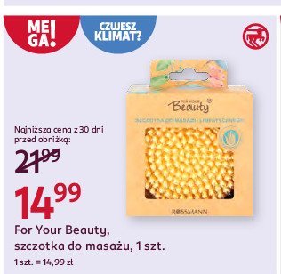 Szczotka do masa偶u limfatycznego For your beauty promocja