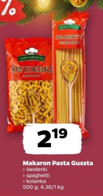 Makaron Pasta Gussta spaghetti promocja w Netto