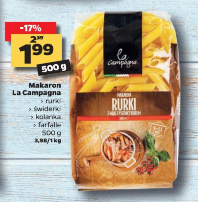 Makaron muszelki La campagna promocja